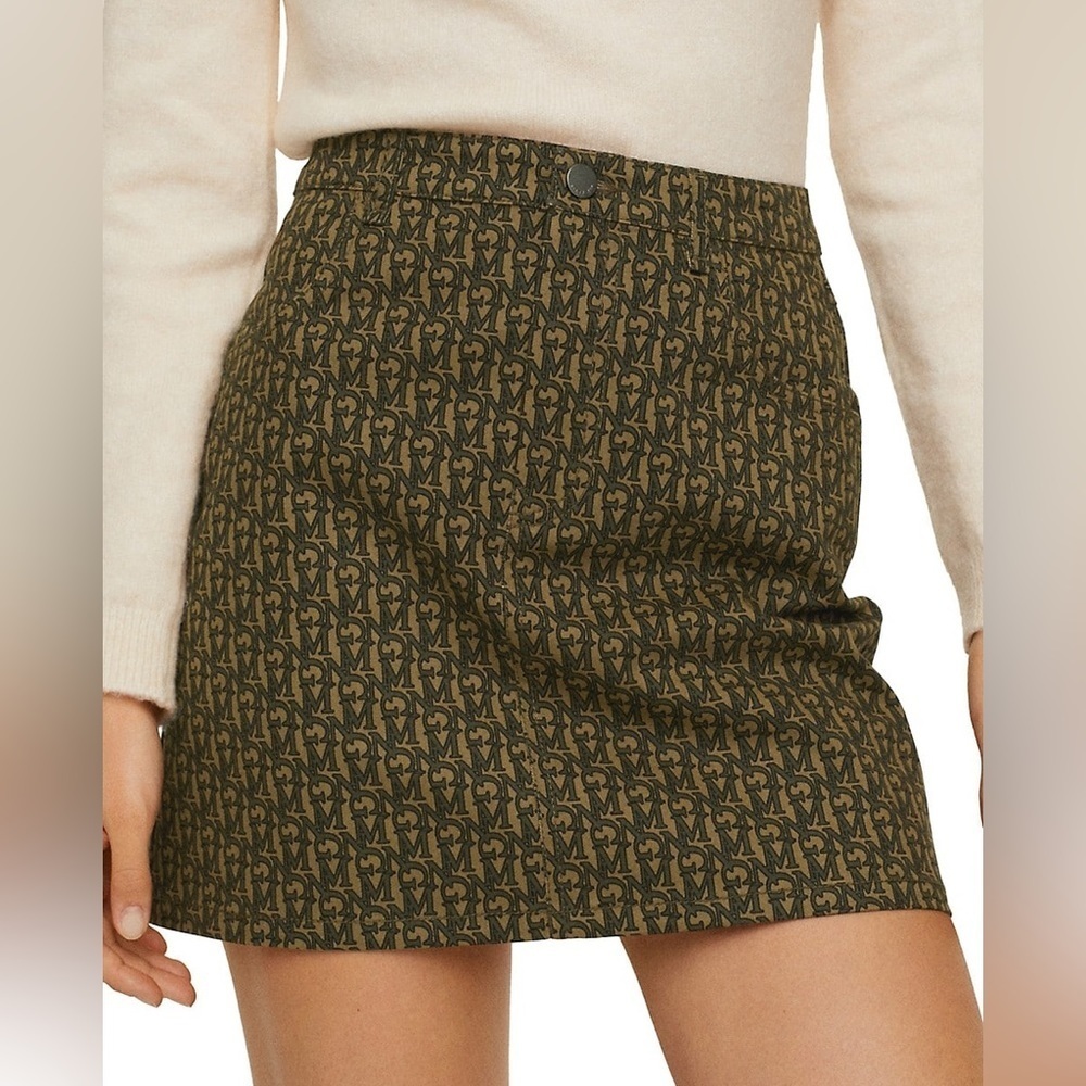 NWT MANGO logo print mini skirt  Medium
